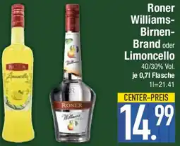 E-Center Roner Williams-Birnen-Brand oder Limoncello Angebot