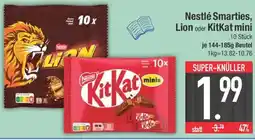 E-Center Nestlé Smarties, Lion oder KitKat mini Angebot
