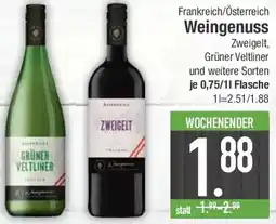 E-Center Weingenuss Zweigelt, Grüner Veltliner und weitere Sorten Angebot