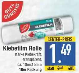 E-Center Klebefilm Rolle Angebot