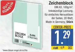 E-Center Zeichenblock Angebot