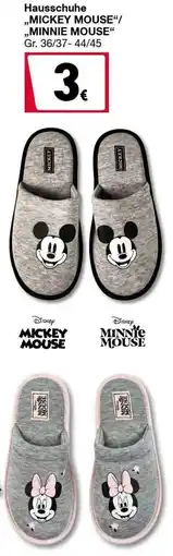 Woolworth Hausschuhe "MICKEY MOUSE"/"MINNIE MOUSE" Angebot