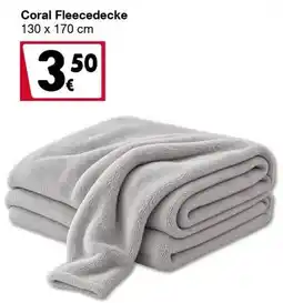 Woolworth Coral Fleece Decke Angebot