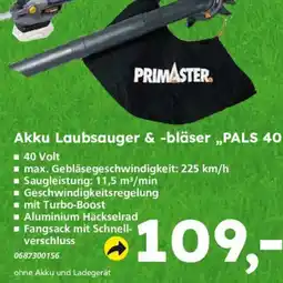 Globus Baumarkt Akku Laubsauger & -bläser „PALS 40“ Angebot