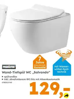 Globus Baumarkt Wand-Tiefspül WC „Salvando“ Angebot