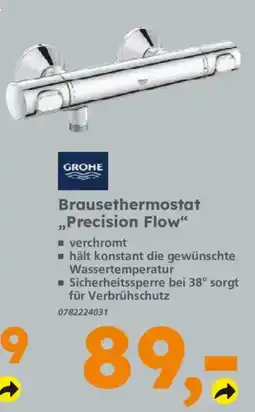 Globus Baumarkt GROHE Brausethermostat „Precision Flow“ Angebot
