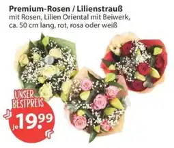 V Markt Premium-Rosen / Lilienstrauss Angebot