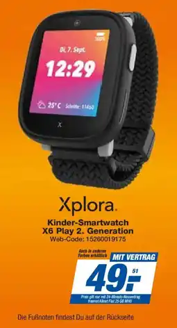 Expert Xplora Kinder-Smartwatch X6 Play 2. Generation Angebot