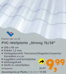 Globus Baumarkt PVC-Wellplatte "Strong 76/18" Angebot