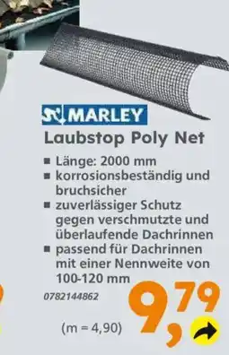 Globus Baumarkt MARLEY Laubstop Poly Net Angebot