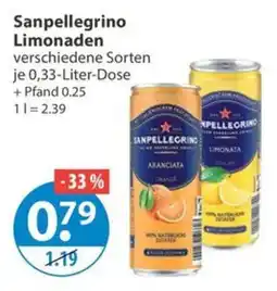 V Markt Sanpellegrino Limonaden Angebot