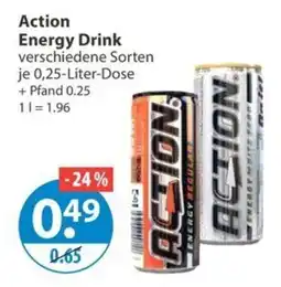 V Markt Action Energy Drink Angebot