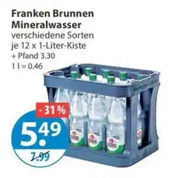 V Markt Franken Brunnen Mineralwasser Angebot