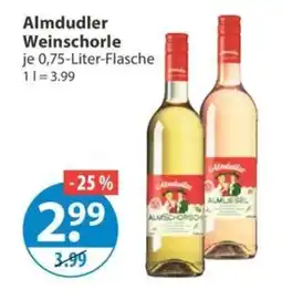 V Markt Almdudler Weinschorle Angebot