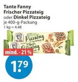 V Markt Tante Fanny Frischer Pizzateig Angebot
