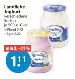V Markt Landliebe Joghurt Angebot
