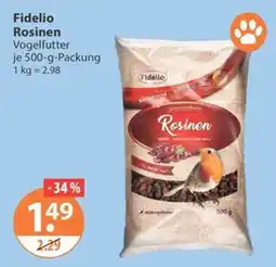 V Markt Fidelio Rosinen Angebot