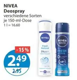 V Markt NIVEA Deospray Angebot