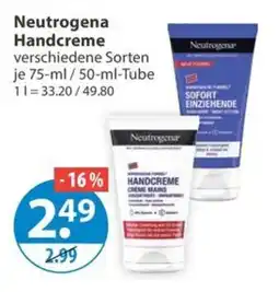 V Markt Neutrogena Handcreme Angebot