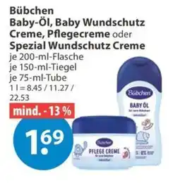 V Markt Bübchen Baby-Öl, Baby Wundschutz Creme, Pflegecreme oder Spezial Wundschutz Creme Angebot