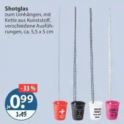 V Markt Shotglas Angebot
