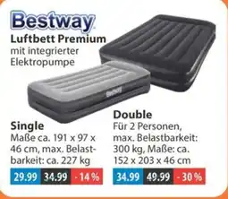 V Markt Bestway Luftbett Premium mit integrierter Elektropumpe Angebot