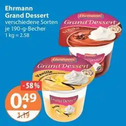 V Markt Ehrmann Grand Dessert Angebot
