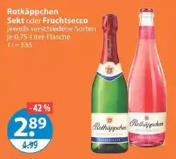 V Markt Rotkäppchen Sekt oder Fruchtsecco Angebot