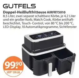 V Markt GUTFELS Doppel-Heißluftfritteuse AIRFRY5010 Angebot