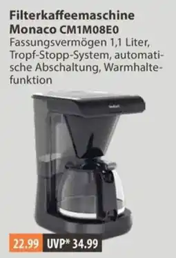 V Markt Filterkaffeemaschine Monaco Angebot