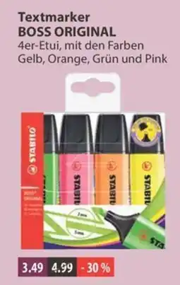 V Markt Textmarker BOSS ORIGINAL Angebot