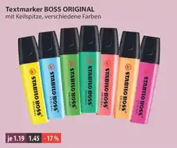 V Markt Textmarker BOSS ORIGINAL Angebot