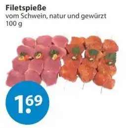 V Markt Filetspieße vom Schwein, natur und gewürzt Angebot