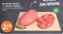 V Markt Bio Rinder-Braten und Rinder-Gulasch Angebot