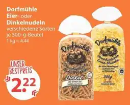 V Markt DorfMühle Eier- oder Dinkelnudeln Angebot
