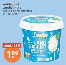 V Markt Weideglück Landjoghurt Angebot