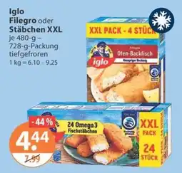 V Markt iglo Filegro Ofen-Backfisch Angebot