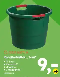 Globus Baumarkt GARANTIA Rundbehälter „Toni“ Angebot