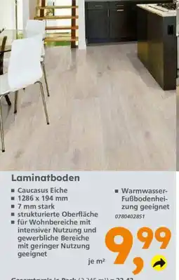 Globus Baumarkt Laminatboden Angebot