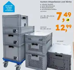 Globus Baumarkt System-Stapelboxen und Körbe Angebot