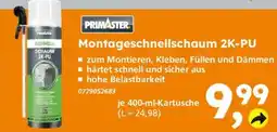 Globus Baumarkt PRIMASTER Montageschnellschaum 2K-PU Angebot