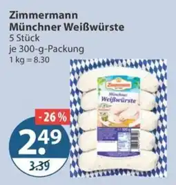 V Markt Zimmermann Münchner Weißwürste Angebot