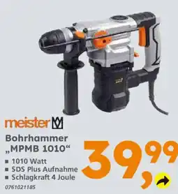 Globus Baumarkt meister Bohrhammer „MPMB 1010“ Angebot