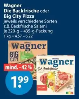 V Markt Wagner Die Backfrische oder Big City Pizza Angebot
