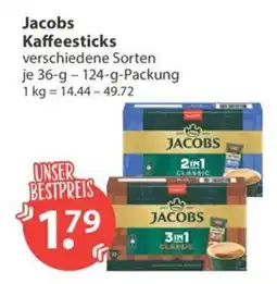 V Markt Jacobs Kaffeesticks Angebot