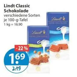 V Markt Lindt Classic Schokolade Angebot