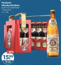 V Markt Paulaner Oktoberfestbier Angebot
