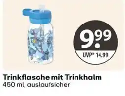 V Markt Trinkflasche mit Trinkhalm Angebot