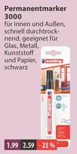 V Markt Permanentmarker 3000 edding Angebot
