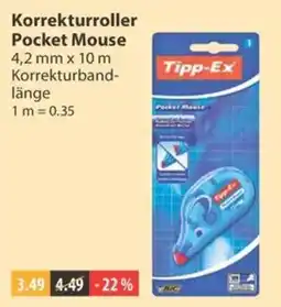 V Markt Tipp-Ex Korrekturroller Pocket Mouse Angebot